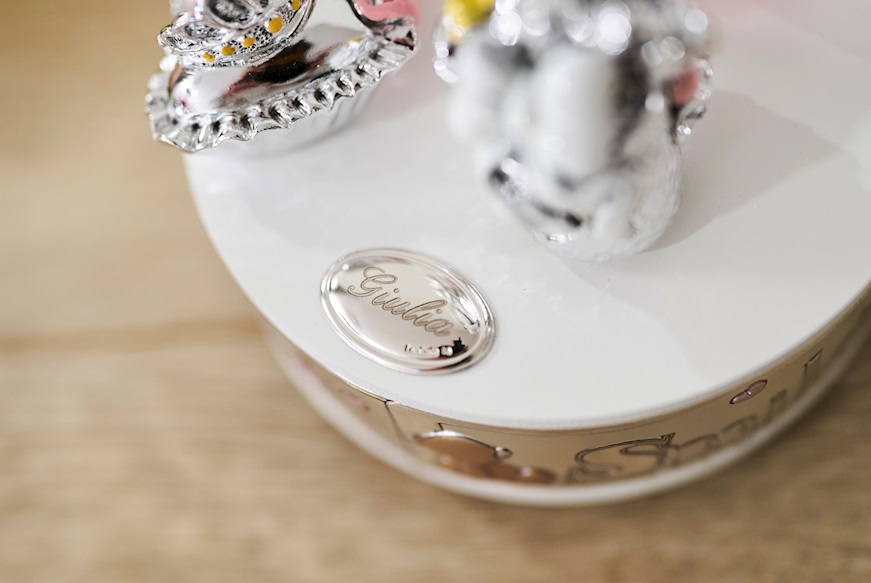 Ballerina music box Forever Friends Pink Teddy Bear Selezione Zanolli