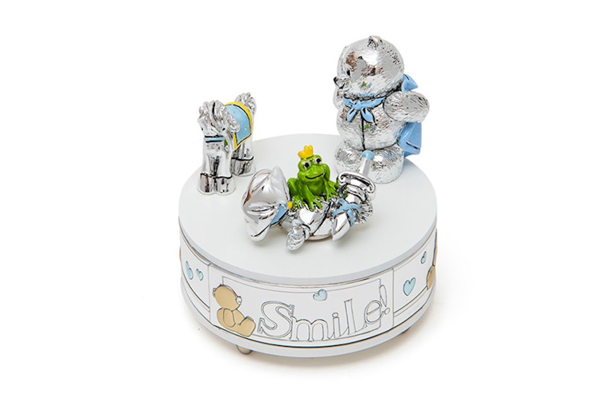 Prince music box Forever Friends Blue Teddy Bear Selezione Zanolli