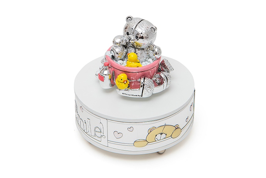 Music box Forever Friends Pink Teddy Bear Selezione Zanolli