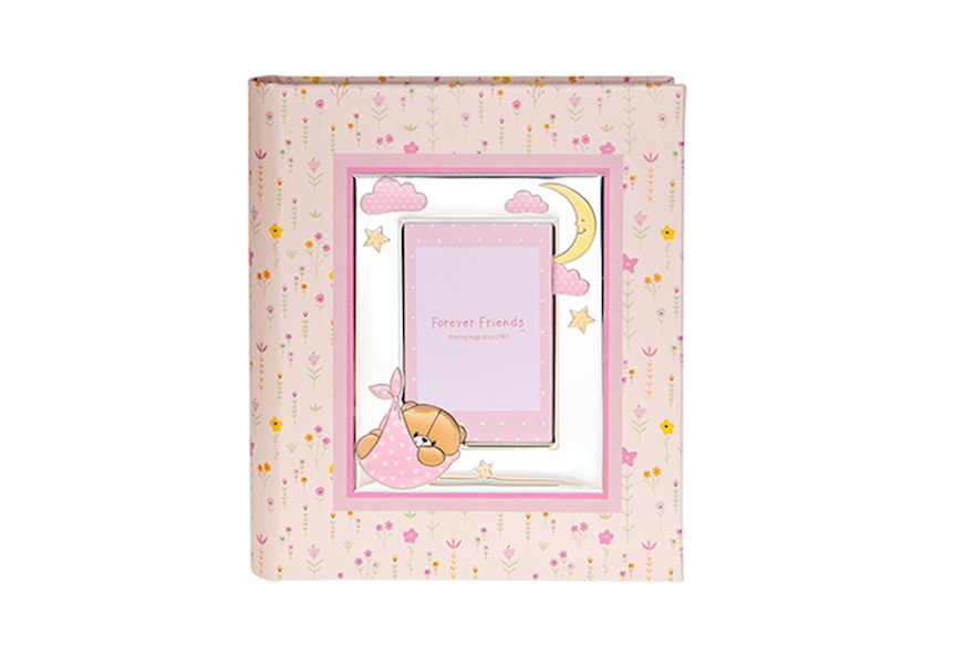 Album Forever Friends Pink Teddy Bear with photo frame Selezione Zanolli