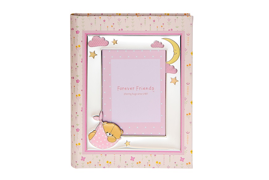 Album Forever Friends Pink Teddy Bear with photo frame Selezione Zanolli