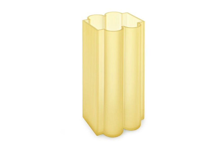Vaso Okra alto giallo Kartell