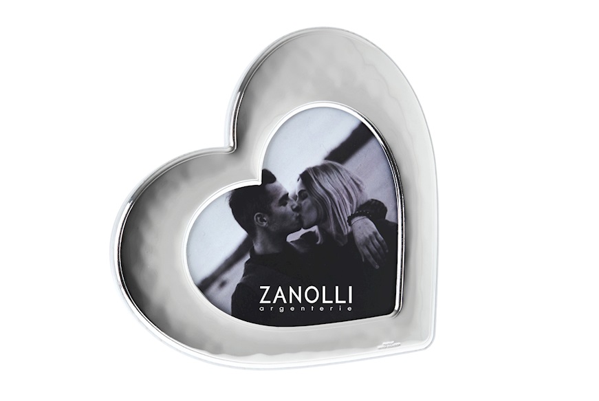 Cornice Cuore argento pvd con retro bianco Selezione Zanolli