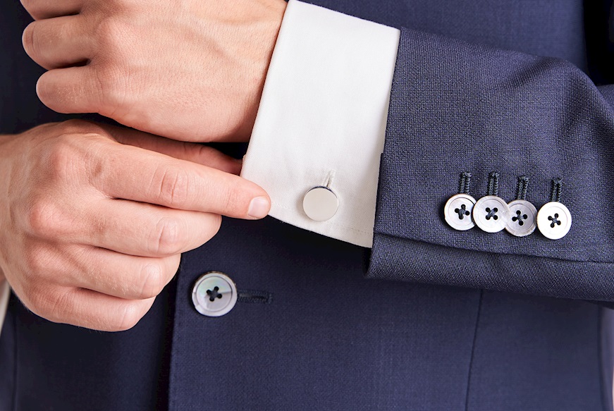 Round Cufflinks silver Selezione Zanolli