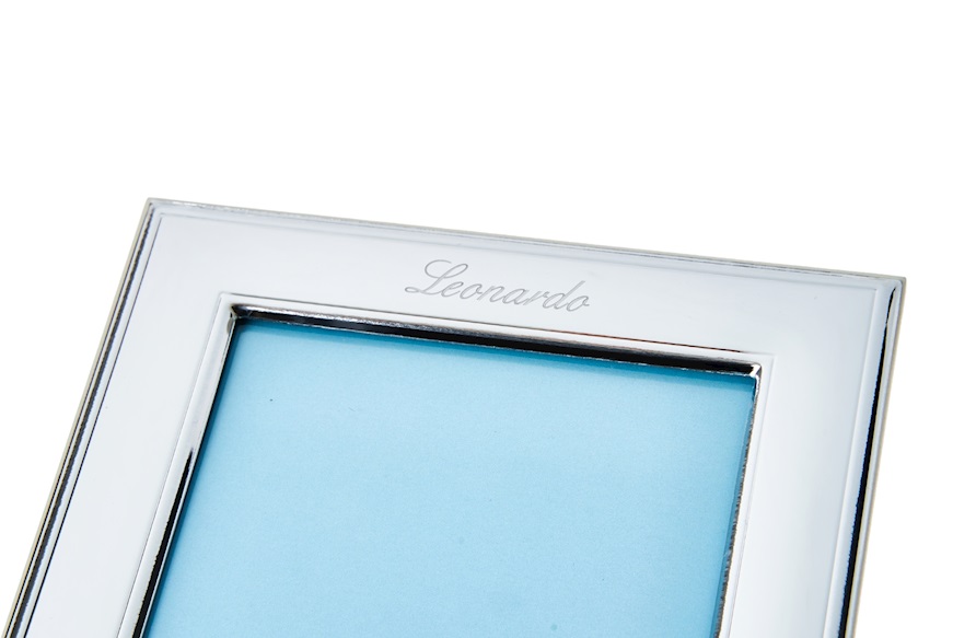 Cornice Orsetto con Cuore argento pvd celeste Selezione Zanolli