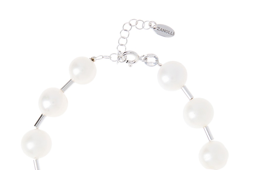 Bracelet silver with fresh water pearls Selezione Zanolli