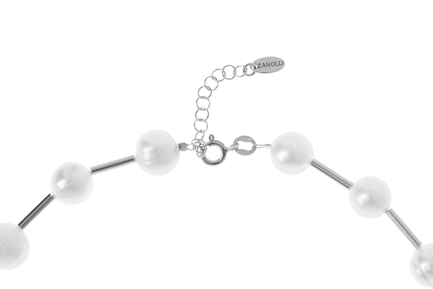 Necklace silver with fresh water pearls Selezione Zanolli