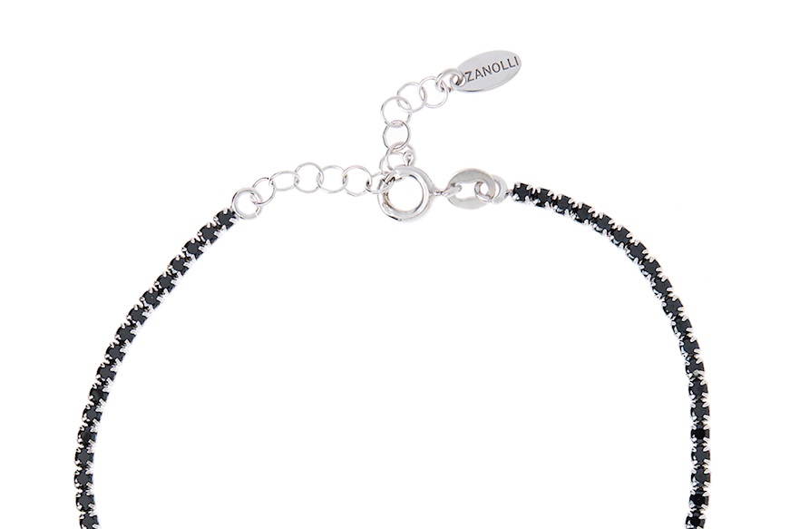 Tennis Bracelet silver with black zircons Selezione Zanolli