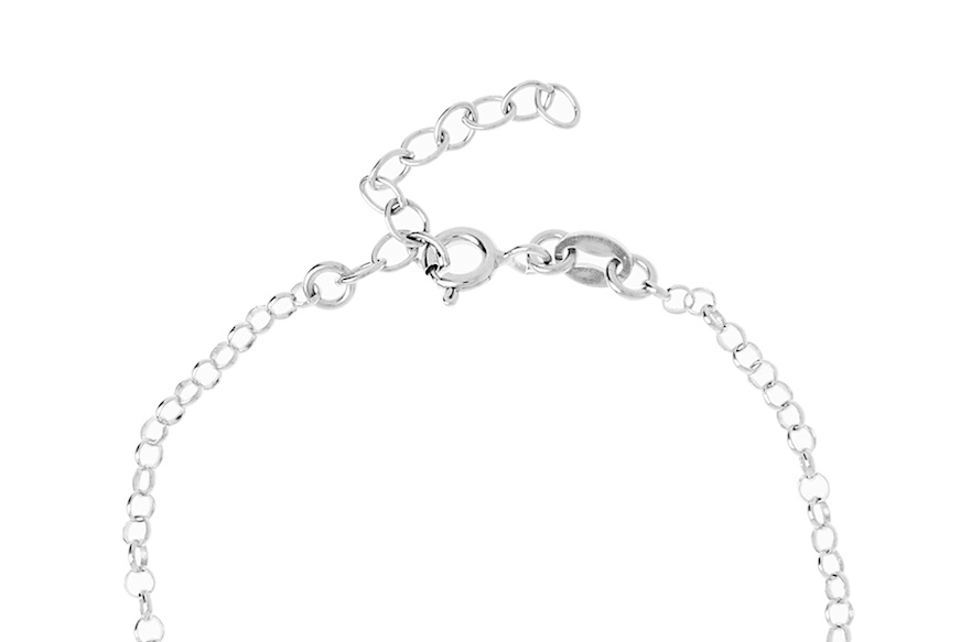 Bracciale argento con tartaruga e piastrina Selezione Zanolli