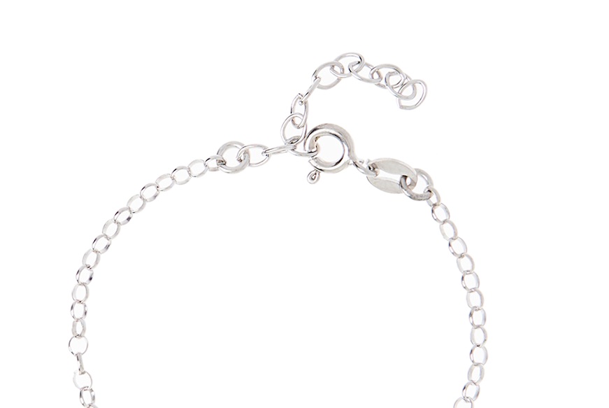 Bracciale argento con pesciolino e piastrina Selezione Zanolli