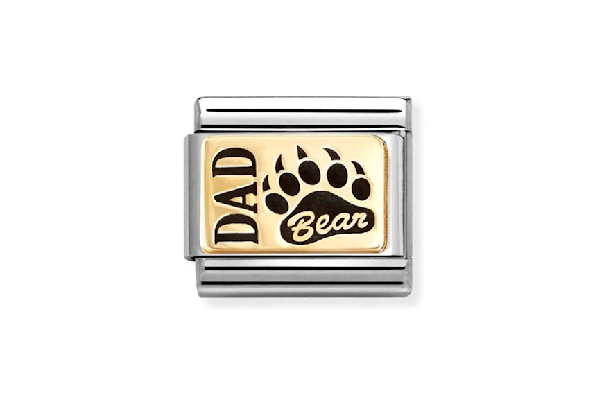 Dad Bear Composable acciaio e oro Nomination
