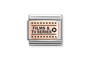 Films and Tv Series Composable acciaio e oro rosa