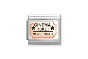 Cinema Ticket Composable steel and rosè gold Nomination