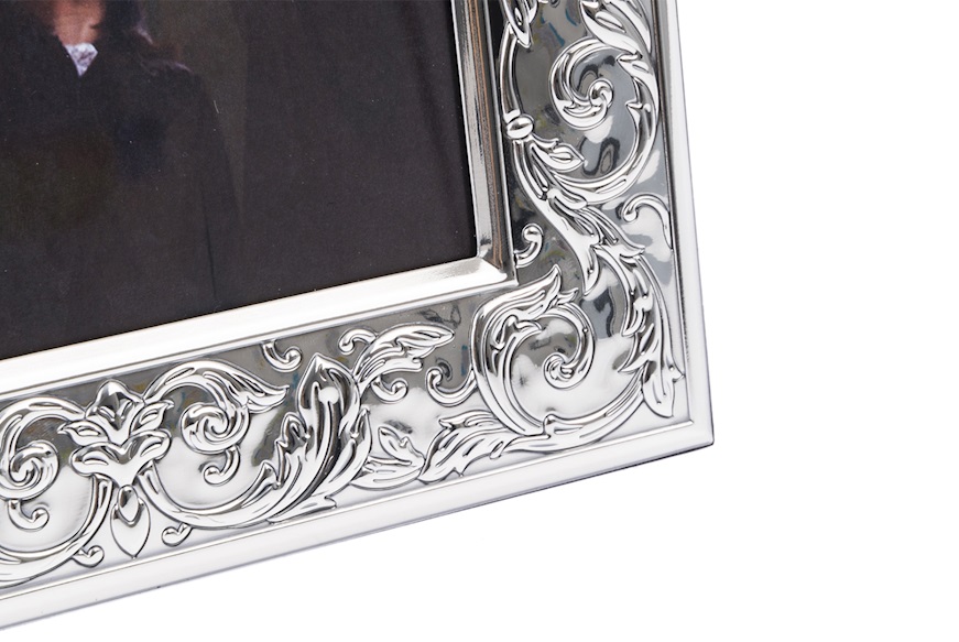 Picture frame bilaminated Silver in Impero style Selezione Zanolli