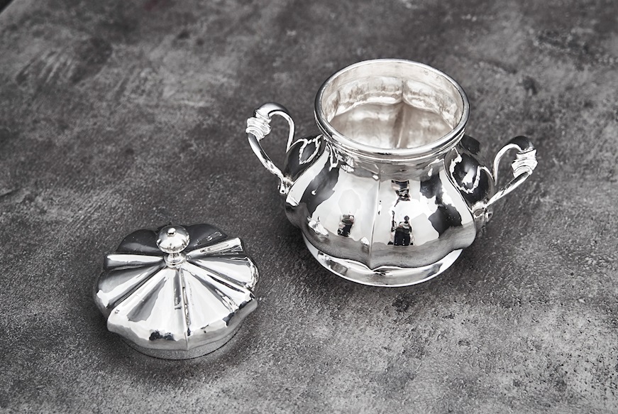 Sugar bowl silver in 18th century style Selezione Zanolli