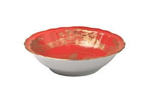 Coppetta Oriente Italiano Rubrum porcellana Richard Ginori