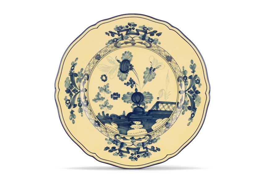 Charger plate Oriente Italiano Citrino porcelain Richard Ginori