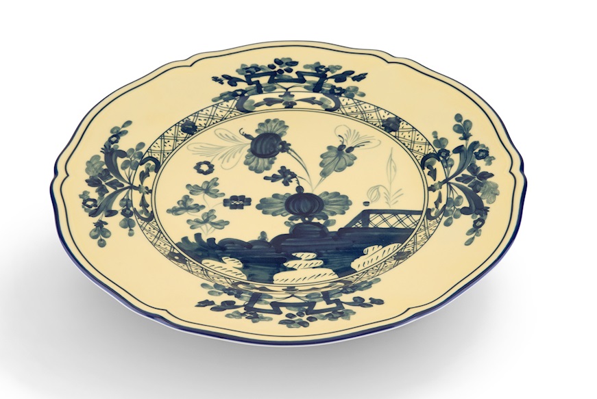 Charger plate Oriente Italiano Citrino porcelain Richard Ginori