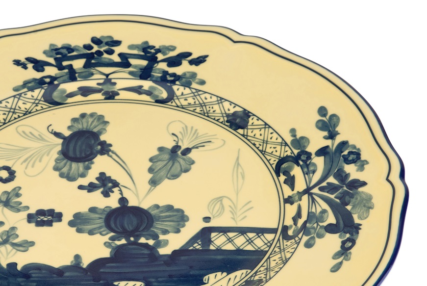 Charger plate Oriente Italiano Citrino porcelain Richard Ginori