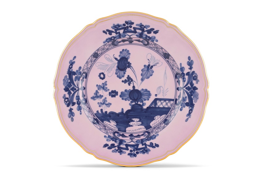 Charger plate Oriente Italiano Azalea porcelain Richard Ginori