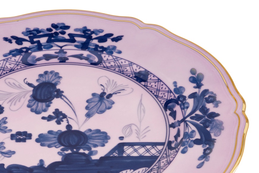 Charger plate Oriente Italiano Azalea porcelain Richard Ginori