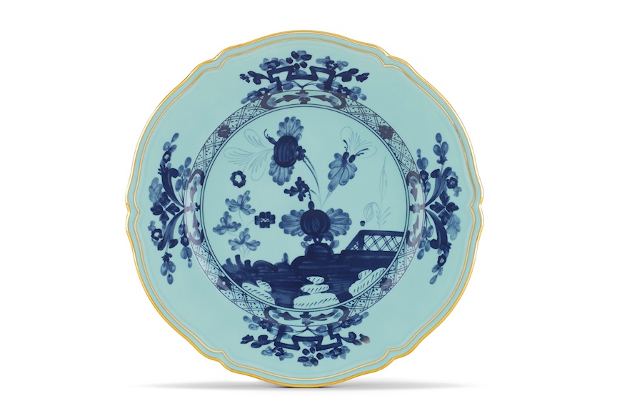 Charger plate Oriente Italiano Iris porcelain Richard Ginori