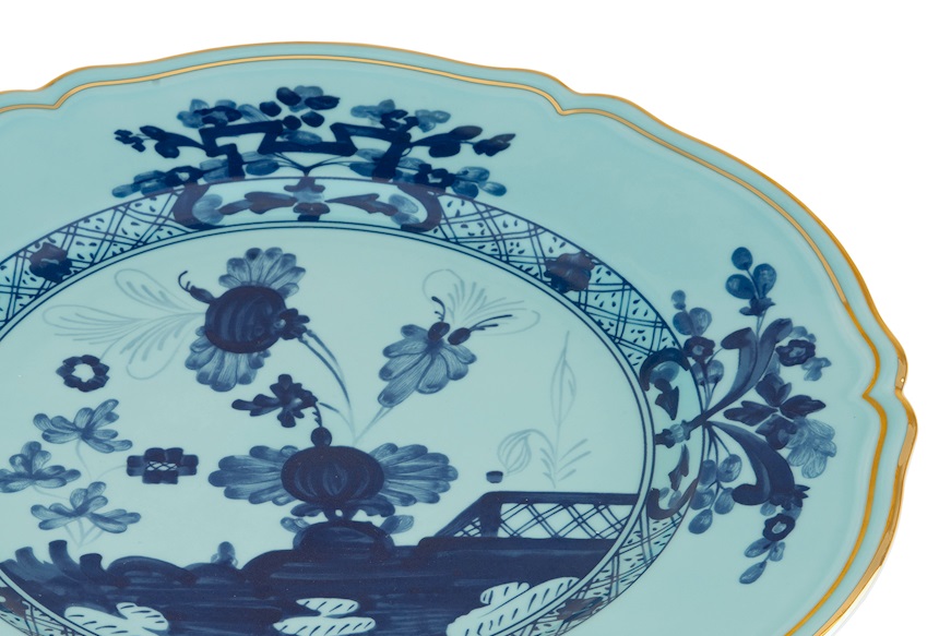 Charger plate Oriente Italiano Iris porcelain Richard Ginori