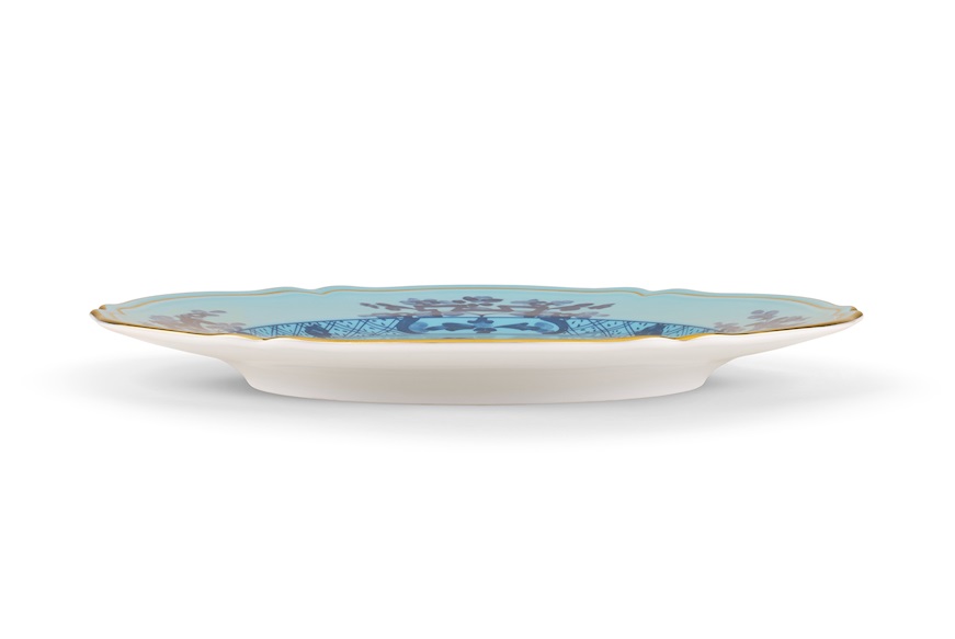 Charger plate Oriente Italiano Iris porcelain Richard Ginori