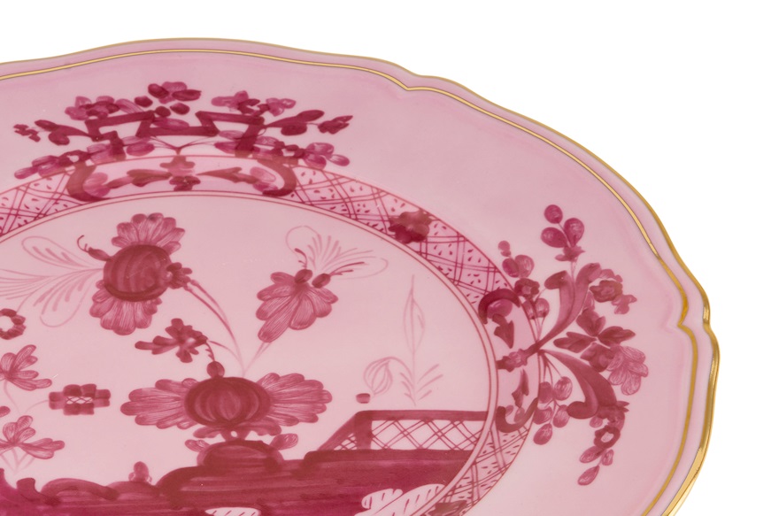 Charger plate Oriente Italiano Porpora porcelain Richard Ginori