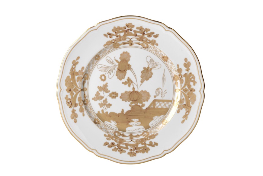 Charger plate Oriente Italiano Aurum porcelain Richard Ginori