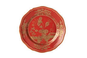 Piatto pane Oriente Italiano Rubrum porcellana Richard Ginori
