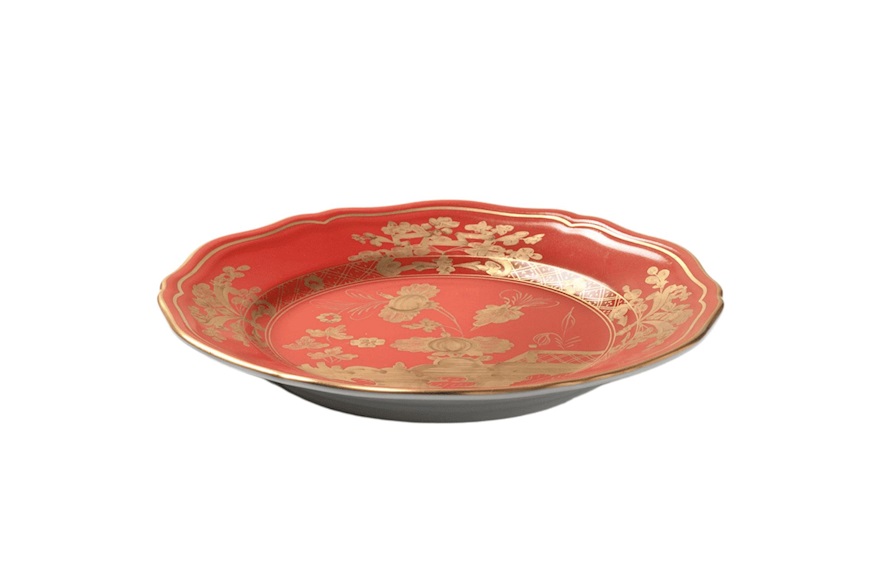 Bread plate Oriente Italiano Rubrum porcelain Richard Ginori