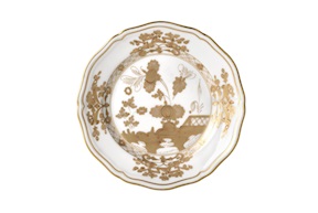 Piatto pane Oriente Italiano Aurum porcellana Richard Ginori