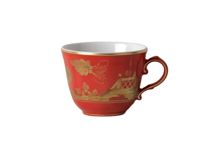 Coffee cup Oriente Italiano Rubrum porcelain Richard Ginori