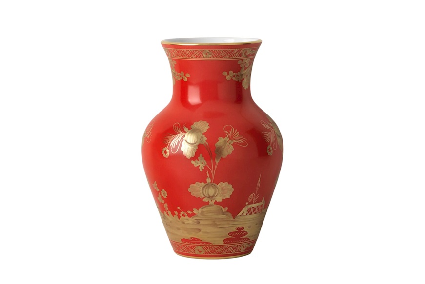 Vaso Ming Oriente Italiano Rubrum porcellana Richard Ginori