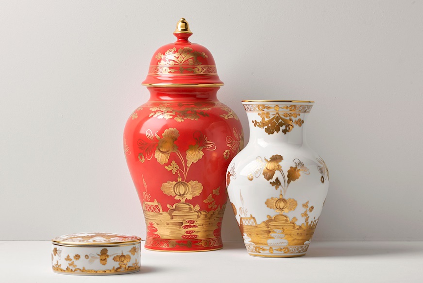 Box Oriente Italiano Aurum porcelain Richard Ginori