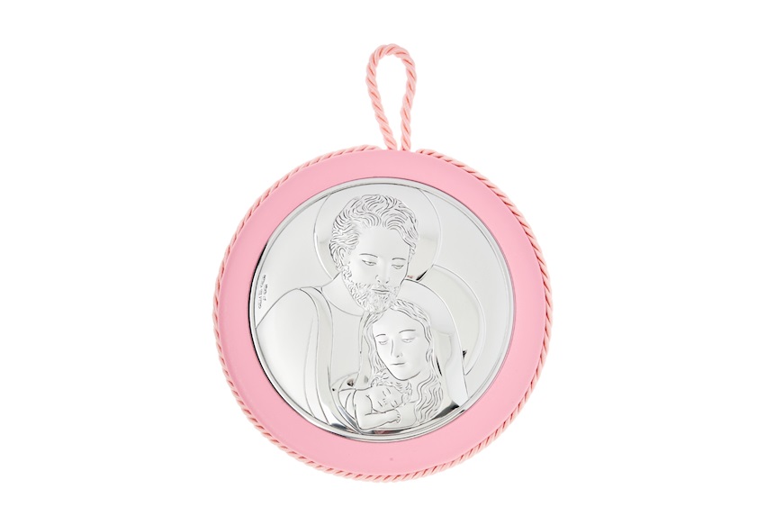 Capoculla Carillon Sacra Famiglia argento pvd rosa Selezione Zanolli