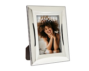 Cornice a fascia lucida con retro in legno