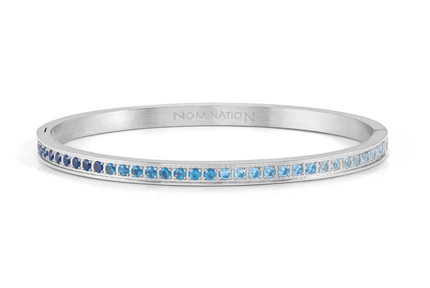 Bracelet Pretty Bangles steel with blue zircons Nomination