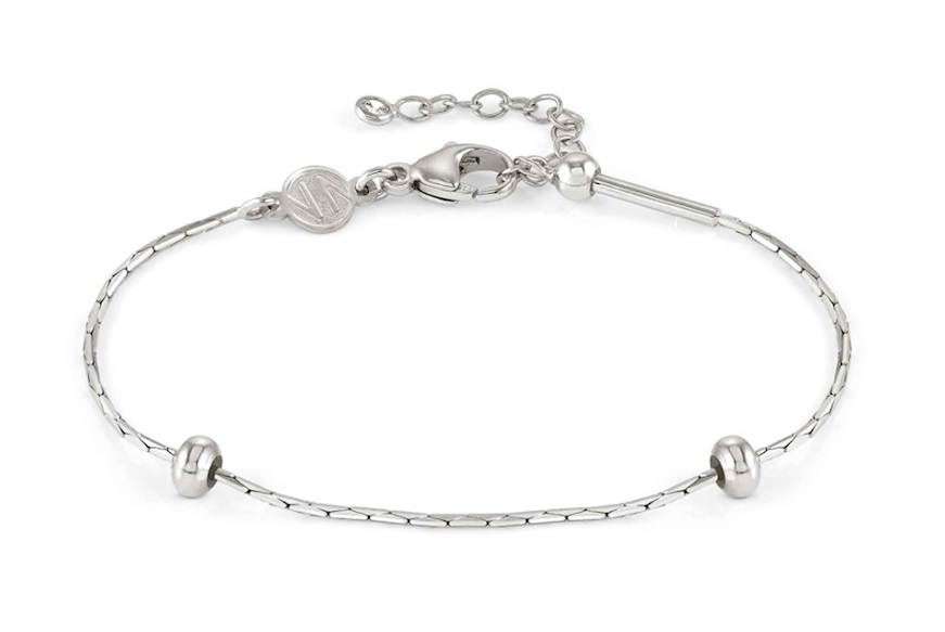 Bracciale personalizzabile SeiMia argento a maglia stretta Nomination