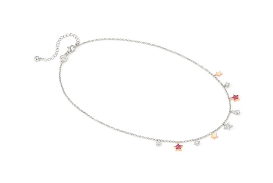 Collana Lucentissima argento con charms stelle e zirconi Nomination