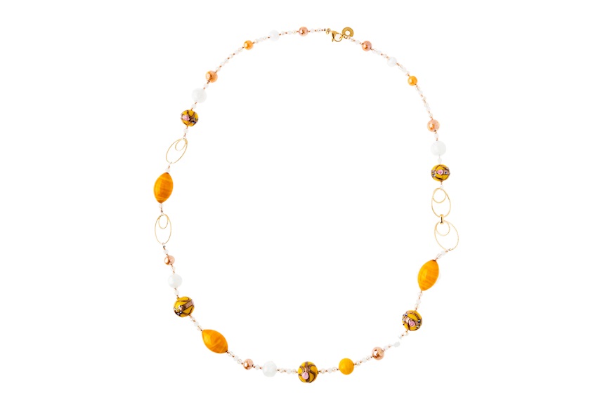 Necklace Norma orange Antica Murrina