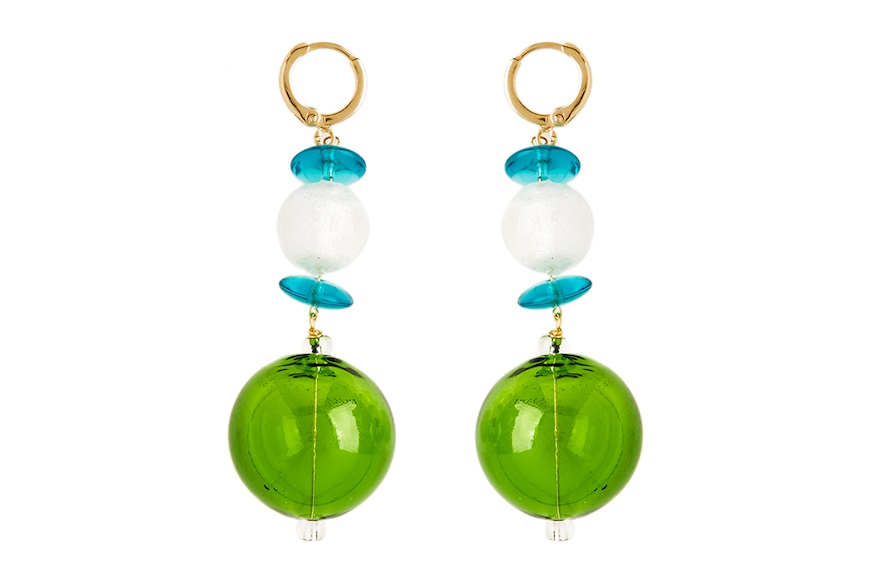 Earrings Carmen green Antica Murrina