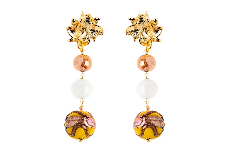 Earrings Norma orange Antica Murrina