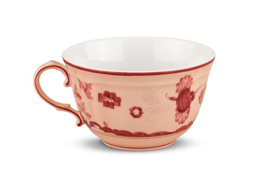 Tea cup Oriente Italiano Vermigl porcelain Richard Ginori