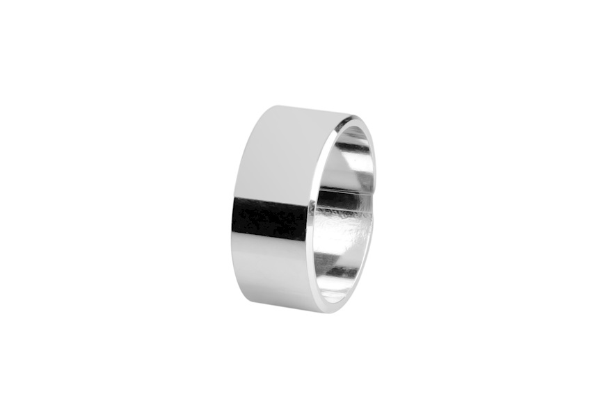 Ring silver with shiny band Selezione Zanolli