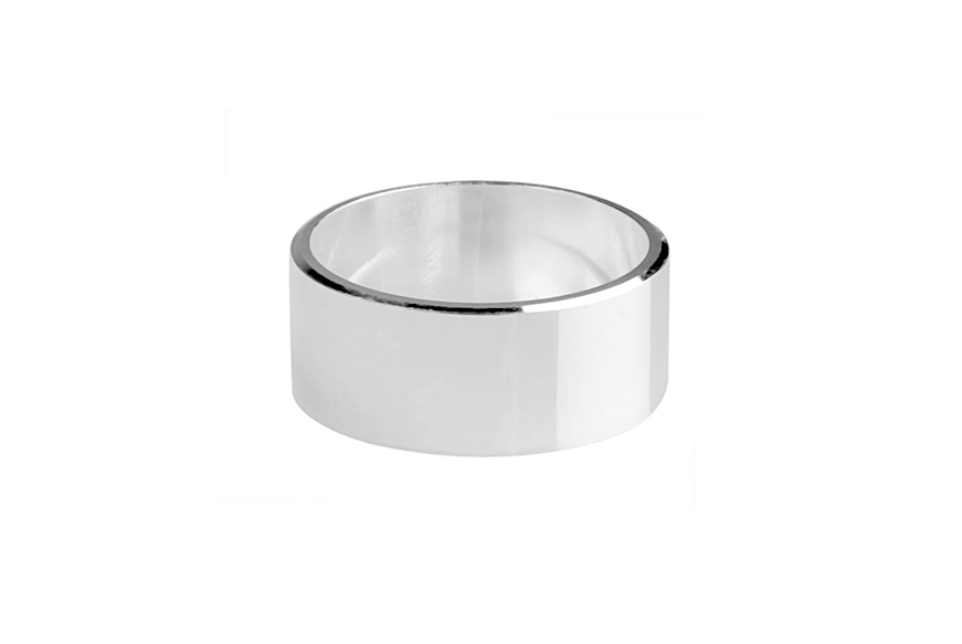 Ring silver with shiny band Selezione Zanolli