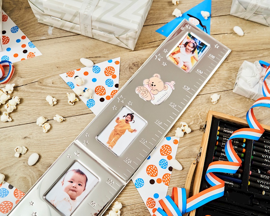 Metro portafoto argento pvd Orsetto Rosa Selezione Zanolli