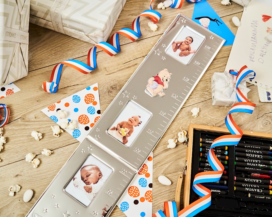 Metro portafoto Winnie the Pooh argento pvd Disney