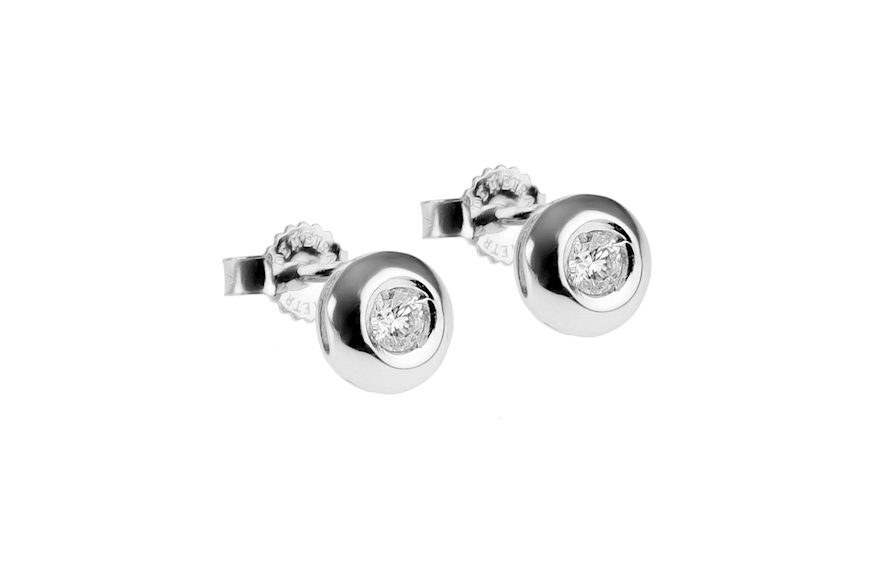 Earrings gold 750‰ with diamond Selezione Zanolli